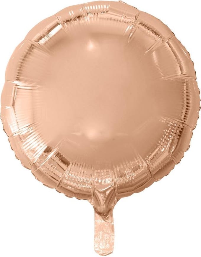Wefiesta Folieballon Rond 46 Cm Roségoud