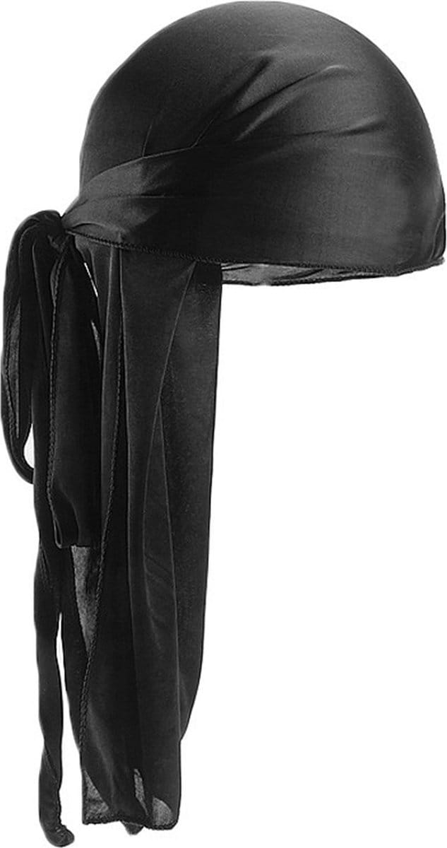 Durag / Do-rag / Bandana AfricanFabs® - Unisex - Zwart - Behoud je waves