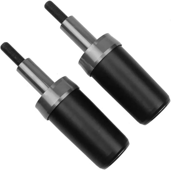 Motor Valbescherming - Frame Sliders - Motor Beschermen - CNC Aluminium - 1 Paar - Titanium