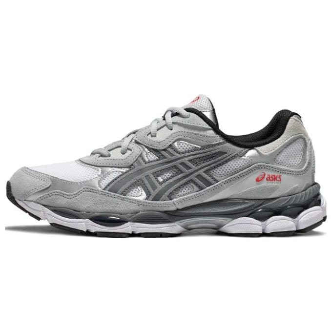 ASICS Gel NYC Wit Staalgrijs Unisex Sneakers 1201A789-102 44 gray