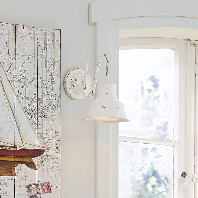 LOBERON Wandlamp Sidney antiekwit