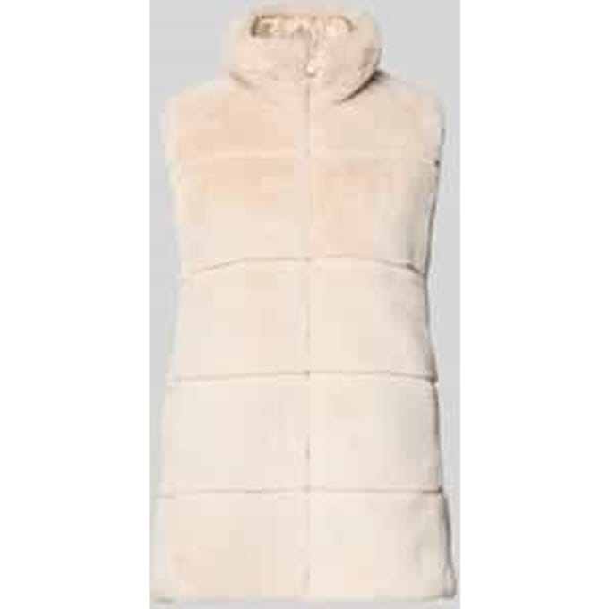 Keerbare bodywarmer met imitatiebont Model 'NIVES'
