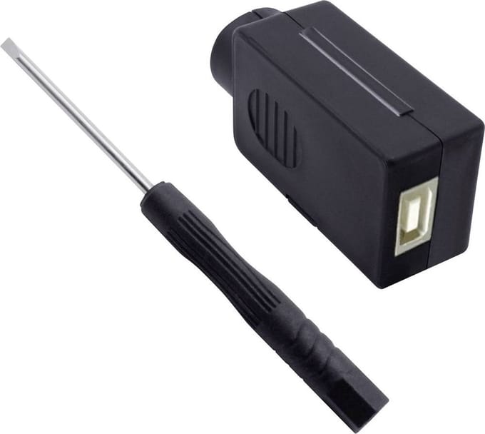 Quadrios 2001C203 USB 2.0 modulaire busset, type B Bus, recht 1 stuk(s)