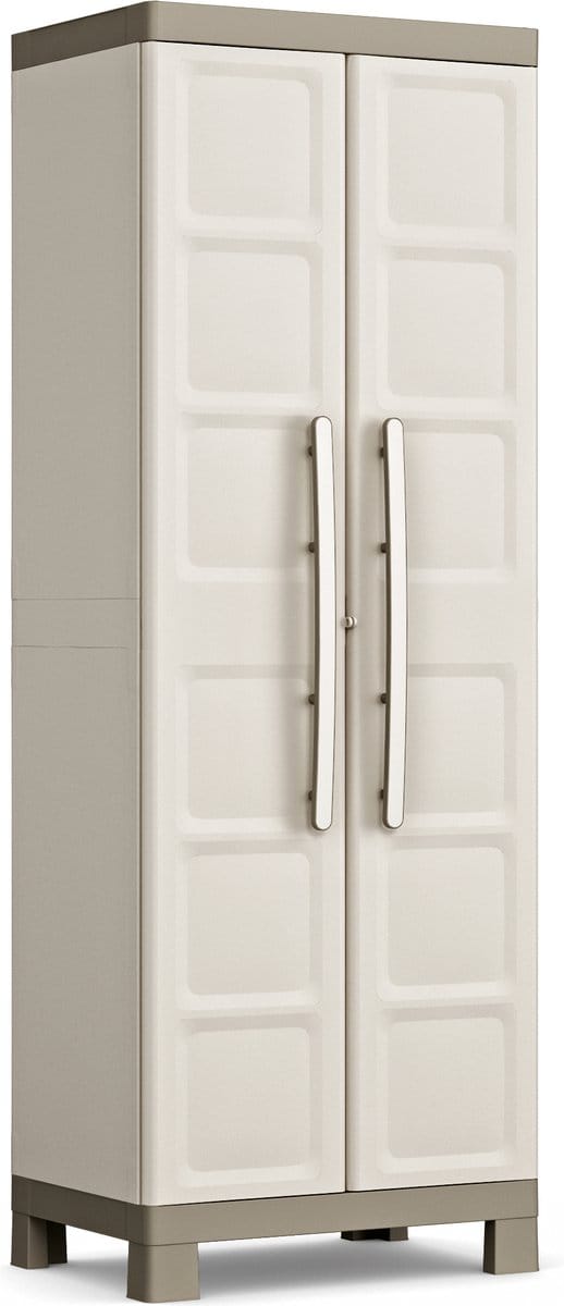 Keter Excellence Opbergkast hoog - 4 planken - 45x65x182cm - Beige/Taupe
