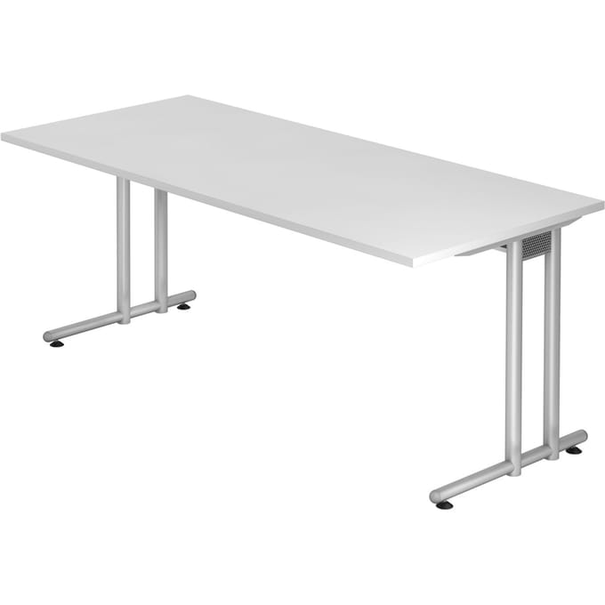 NANO 19 S | Bureau - 180 x 80 Wit/Zilver