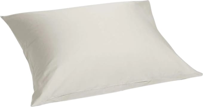 Yumeko kussensloop katoensatijn sandy grijs 50x60 - Bio, eco & fairtrade - 1 stuk