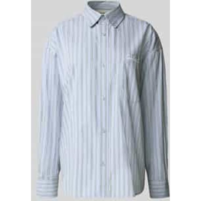 Relaxed fit blouse met borstzak, model 'Grimsby'