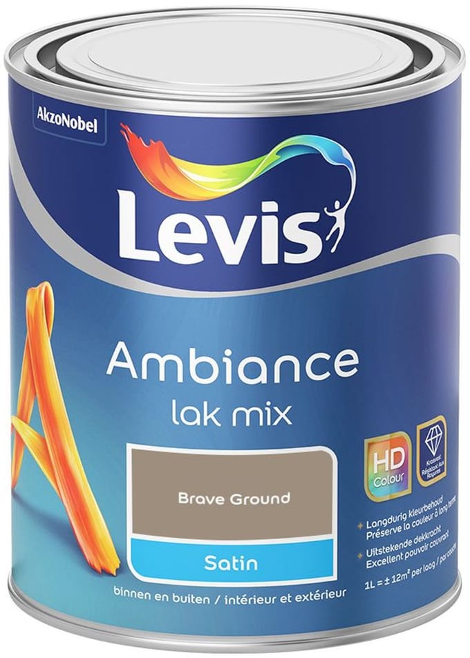Levis - Ambiance Lak Satin Mix - Brave Ground - Mengverf - 1 L