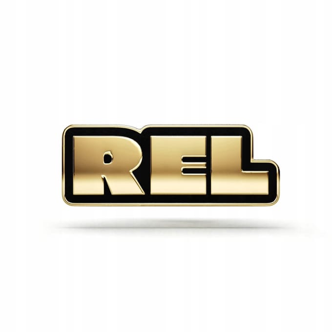 Gouden "REL" Pin - 14K Verguld - Stijlvolle Accessoire voor Jas/Tas
