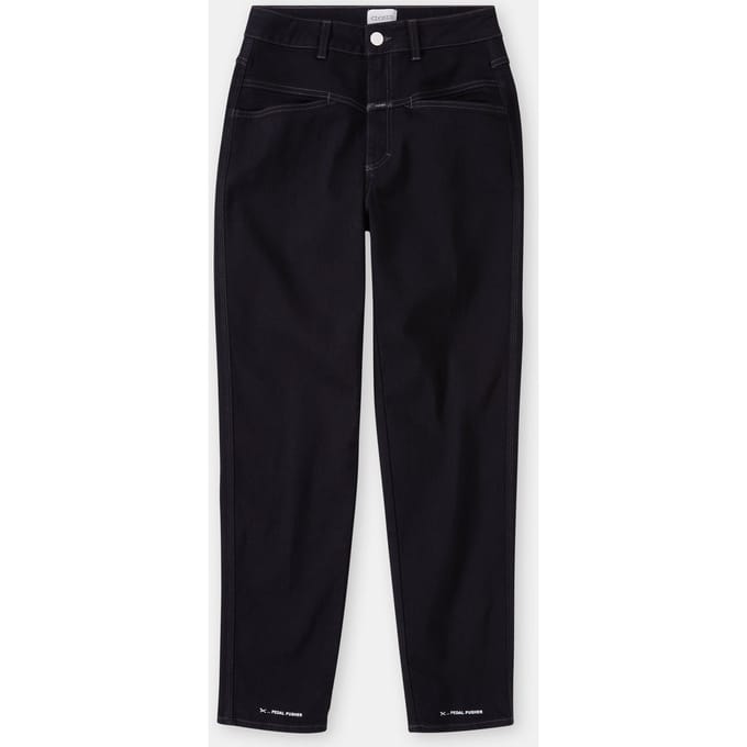 Closed Pedal Pusher Black Größe: W29L34 | Straight Jeans Outlet | Damen | Schwarz