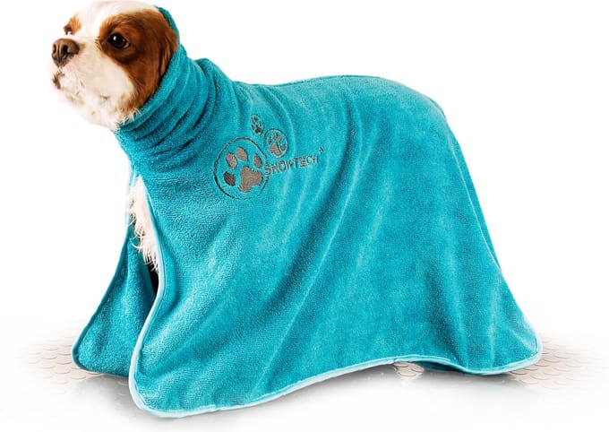 Show Tech - Dry Dude - XL - Turquoise - Badjas Hond - Honden Badjas