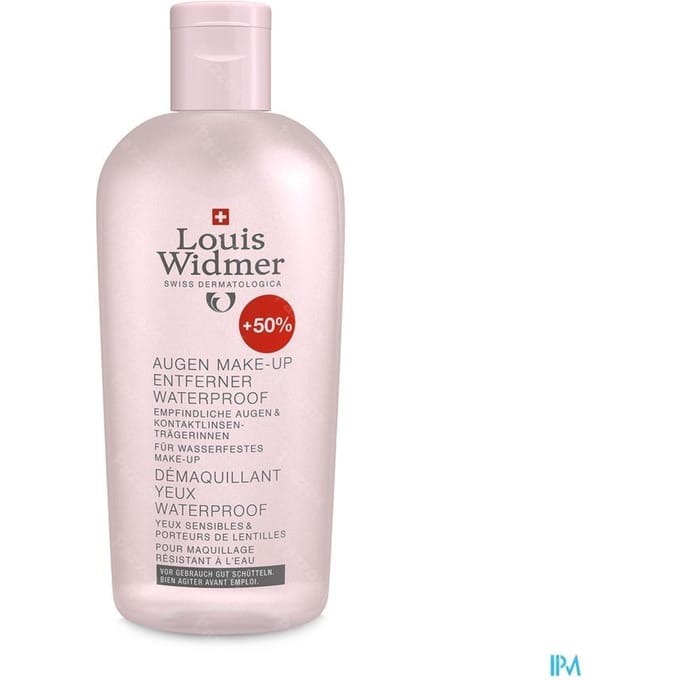 Louis Widmer Purederm Oogmake-up Reiniging Waterproof 100ml+50ml