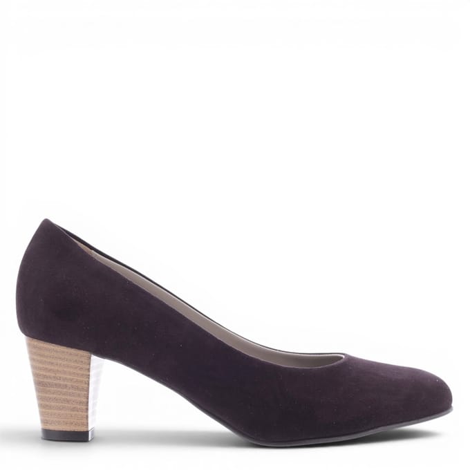 Noë Shoes Nora Pump Dark Brown Suede