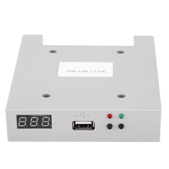 FDD-UDD U144K 1,44MB USB SSD floppy drive-emulator voor industriële controllers white