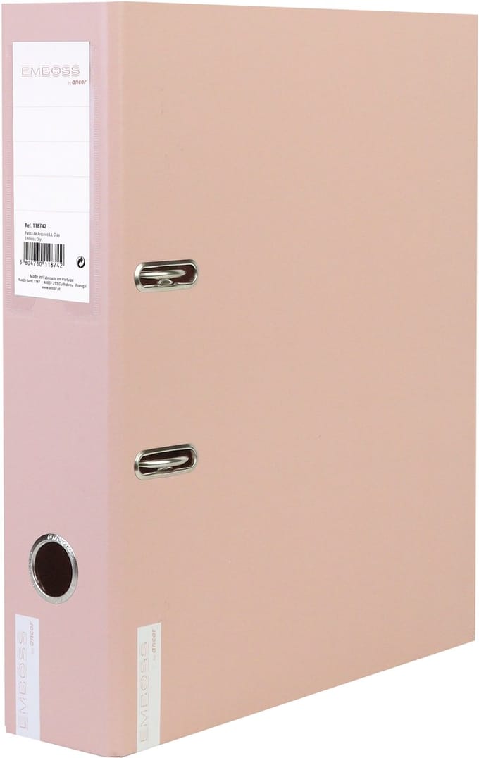 Ancor Ordner EMBOSS DRY A4 2R 8cm Salmon