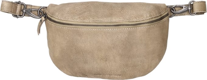 Hide & Stitches Paint Rock Heuptas - 100% Leder - Fanny Pack - Leren Dames Tas - Zand