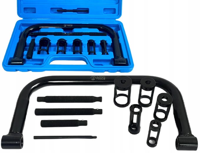 AMD TOOLS Professional - Ventieldemontageset - 10-Delig - Inclusief koffer - Voor auto & motor