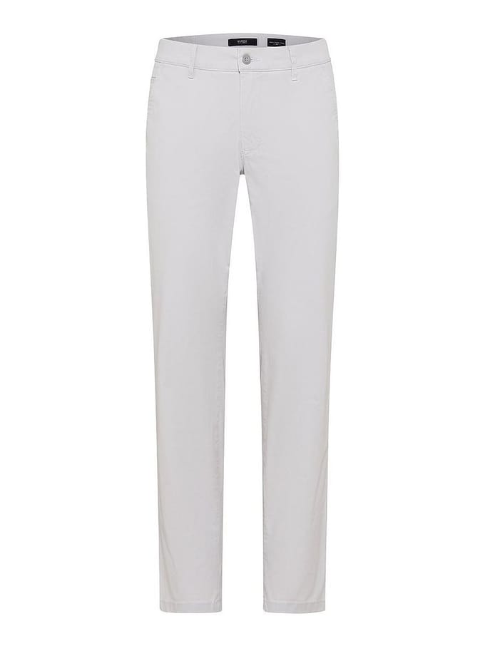 Eurex Heren Flatfrontbroek  Style THILO SILVER, lichtgrijs, maat 48