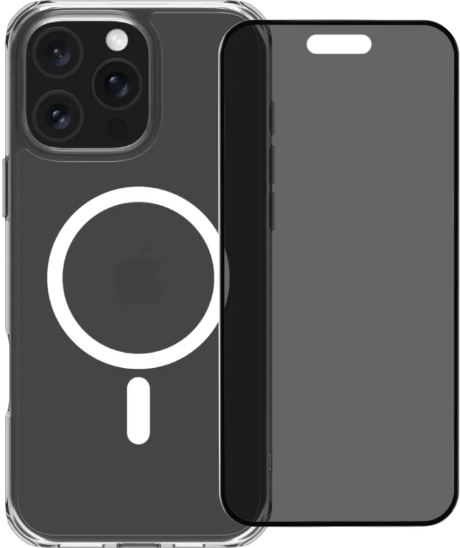 BlueBuilt Protective Back Cover met MagSafe iPhone 16 Pro Max + Privacy Screenprotector