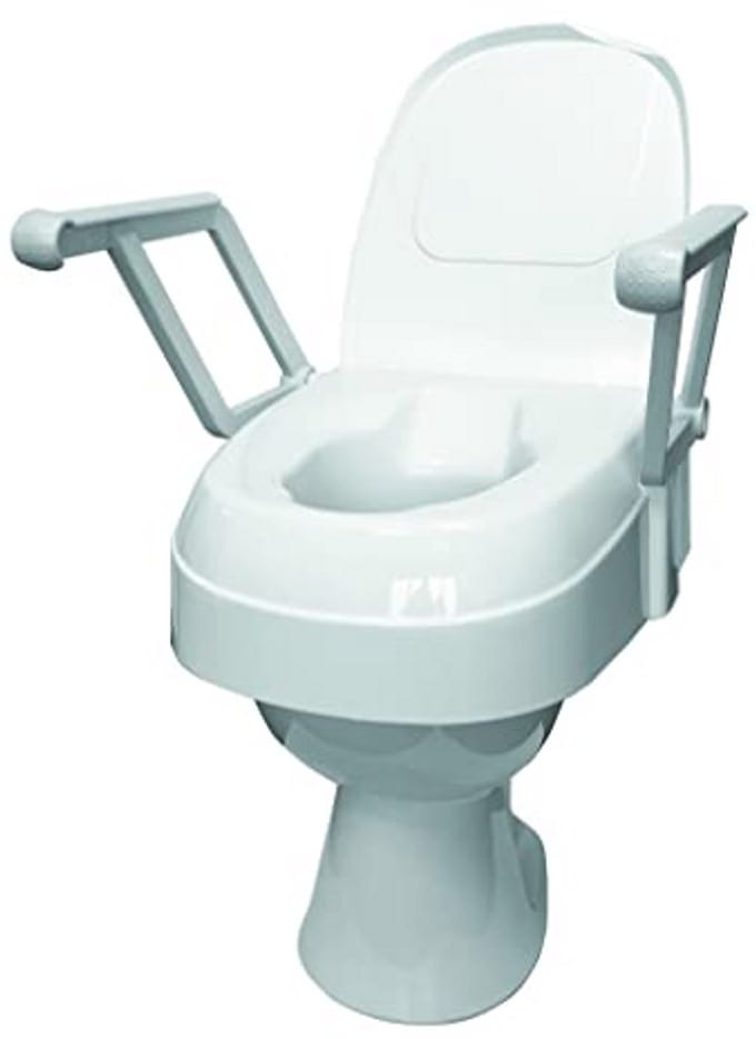 Toiletverhoger met Armleuningen en Hoogte-instellingen