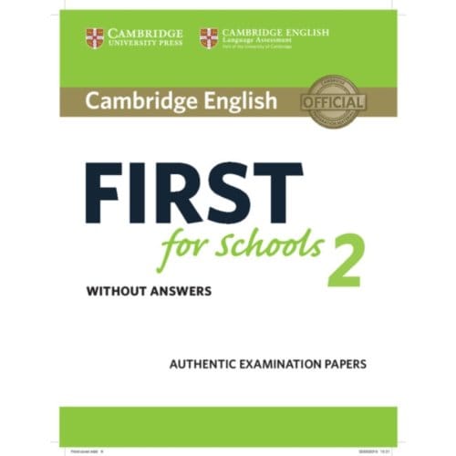 Cambridge English First For Schools 2 Student's Book Without Answers
