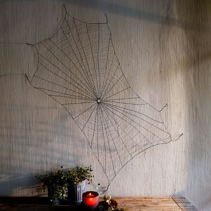 LOBERON Decoratief spinnenweb Vexilnor zwart