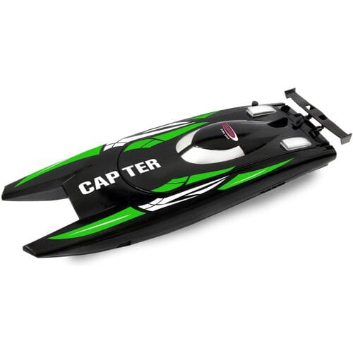 Jamara Speedboot Junior 32 X 9,5 X 5,5 Cm Zwart/groen 4-delig