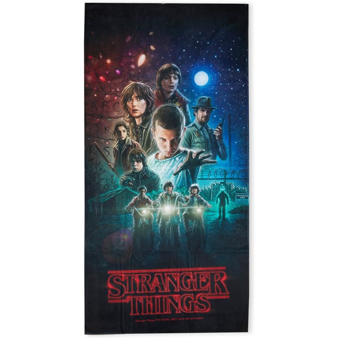 Stranger Things Classic Poster Beach Towel
