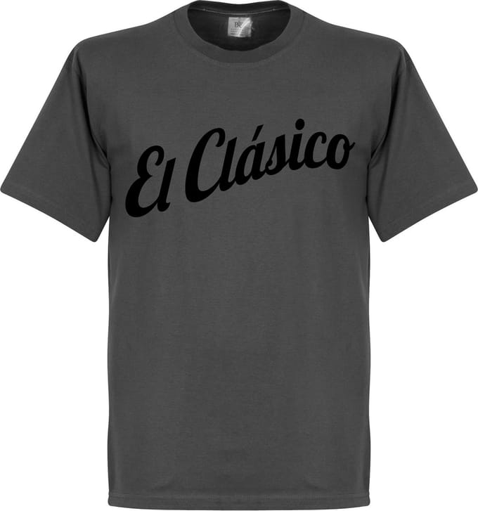 El Clasico T-Shirt - Grijs - L