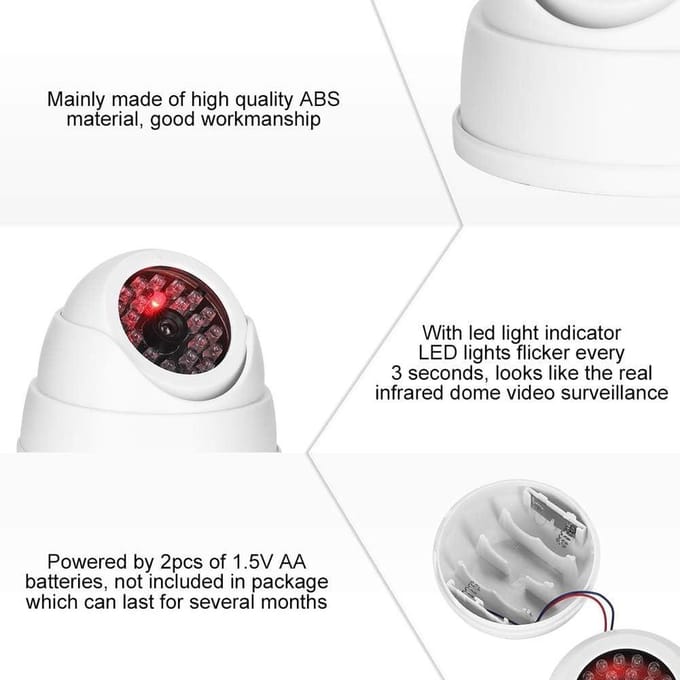 Virtuele IR-leds Draadloze bewakingscamera voor buiten en binnen - Analoge dome camera .
