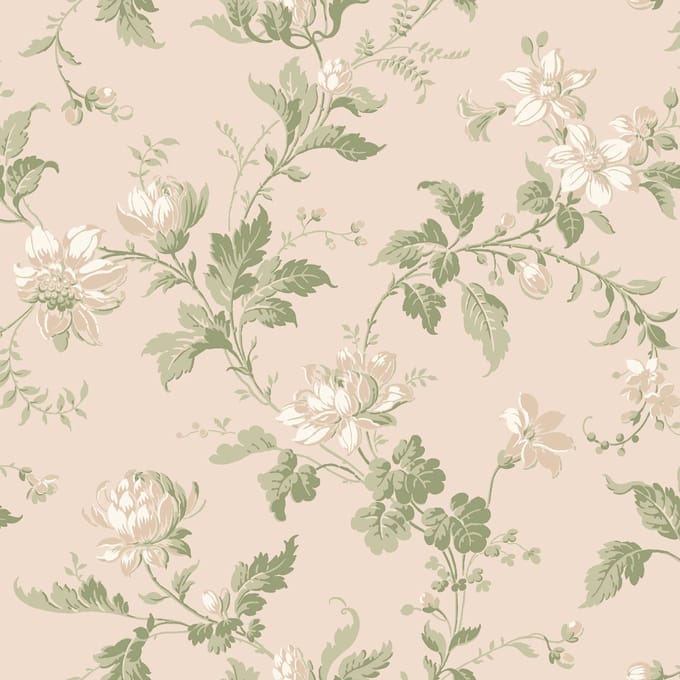 Boråstapeter Vliesbehang 4519 - Anno - Botanisch Wit - 53cm x 10.05m