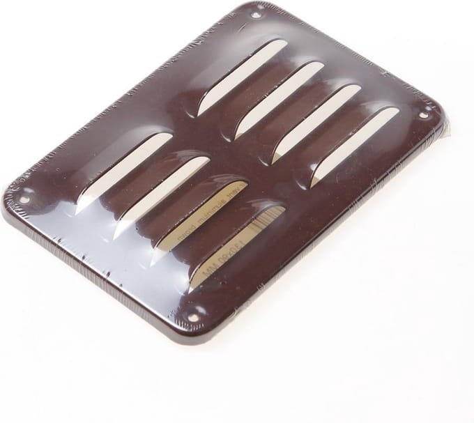 Gavo Schoepenrooster aluminium bruin 13 x 9cm (Prijs per stuk)