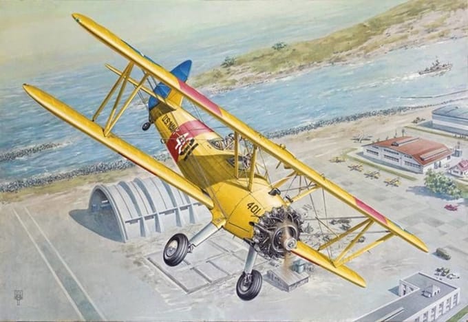 Roden Modelbouwpakket Vliegtuigen - 633 Boeing Stearman PT-17 Kaydet Plastic - 1:32 - Modelbouw