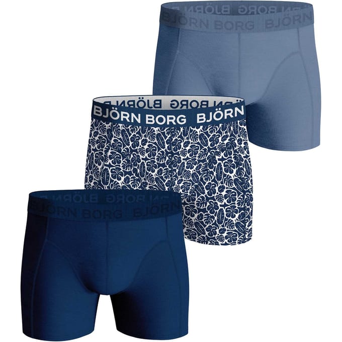 Bjorn Borg Boxers 3Pack Stretch Blauw - Maat XL - Heren - Boxershorts