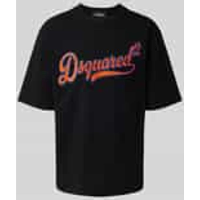 T-shirt met labeldetail