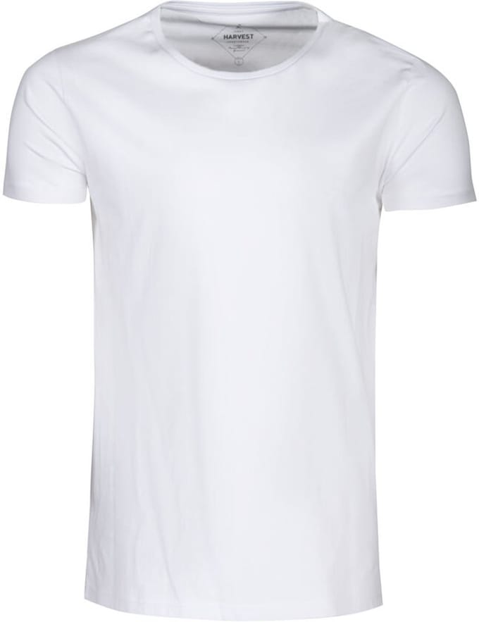 Harvest Twoville Organic Slub U-neck White L