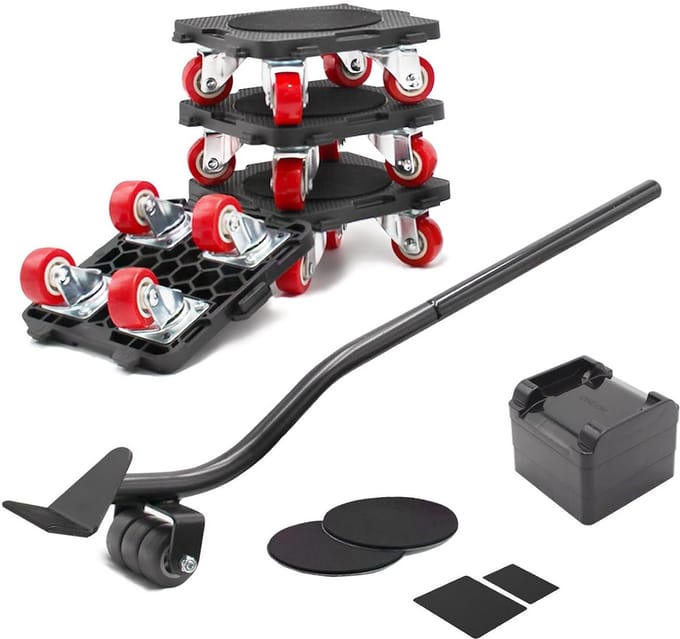Zware Meubelverhuizer Set met 360° Draaibare Wieltjes tot 300 kg