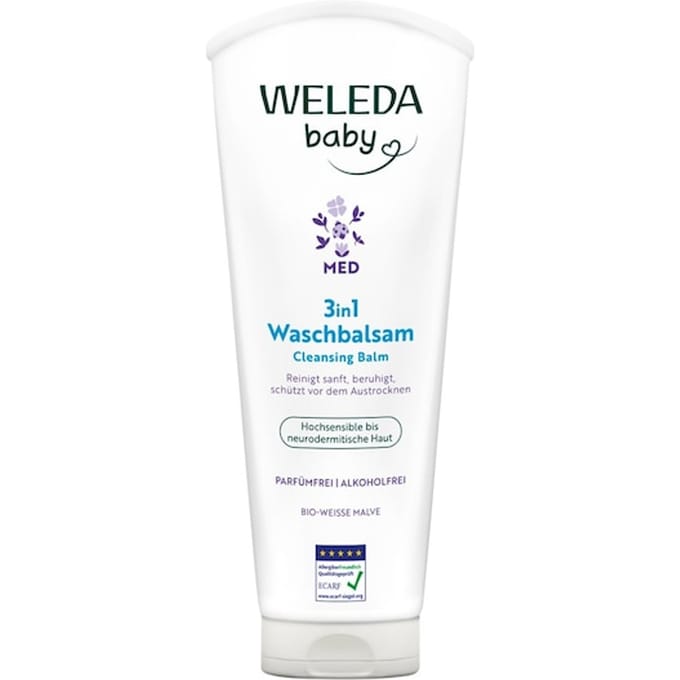 WELEDA Baby's en kinderen Witte wasbalsem 3in1 Babyzeep & -douchegel Dames 200 ml