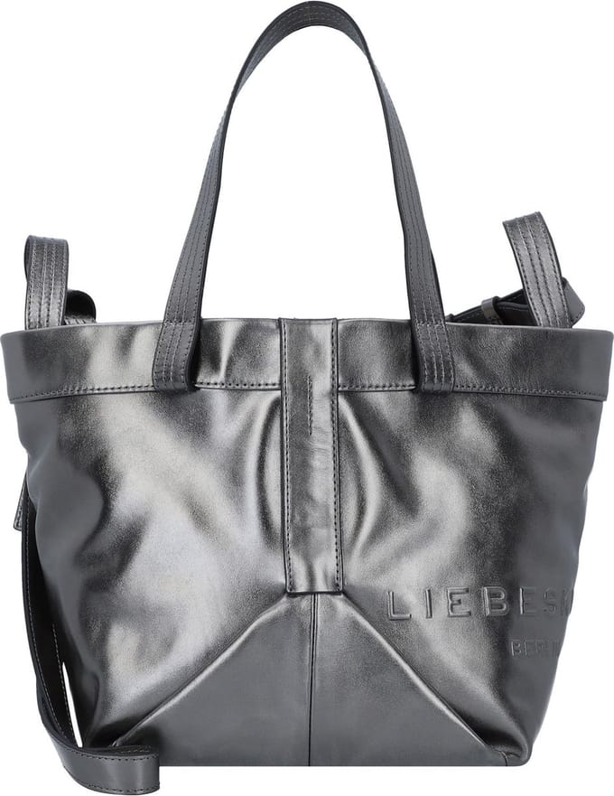 LIEBESKIND BERLIN Schoudertas Elvira Shopper Silver Stone Donkergrijs