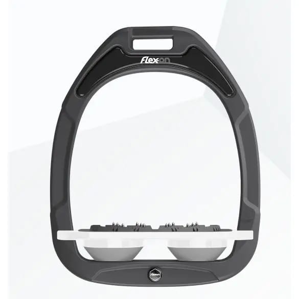 Platte Ultra Grip Steigriemen Antraciet/Wit/Grijs Flex-On Green Composite