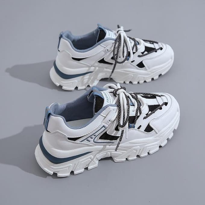 Sheos Dames Lente Mode Veterschoenen Casual Schoenen Dames Sneakers Verhoging Antislip Hardloopschoenen Zapatos De Mujer 35 blauw