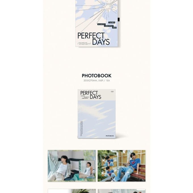 TAEMIN - 2025 SEASONS GREETINGS [Perfect Days] WITHMUU POB white