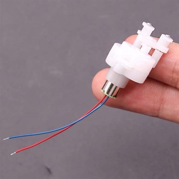 Mini Motor - Kleine Motor - Robot Bouwen - Coreless Ontwerp - 6mm x 10mm - Zilver