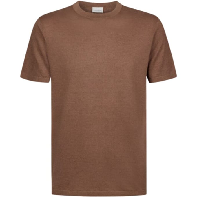 Profuomo T-shirt Crew Neck Ss T-shirts Bruin Ppxt10006