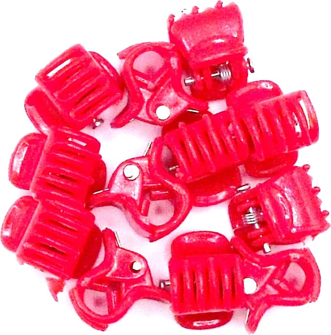 Haarklemmetjes mini rood