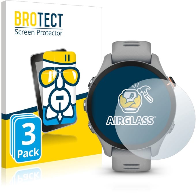 Screenprotector 3 Stuks voor Garmin Forerunner 255S Beschermglas transparant