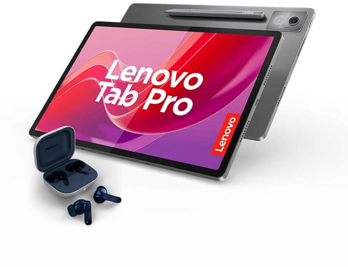 Lenovo Idea Tab Pro – 8GB RAM – 128GB opslag – Inclusief Tab Pen Plus + MOTO buds – WiFi – Grijs
