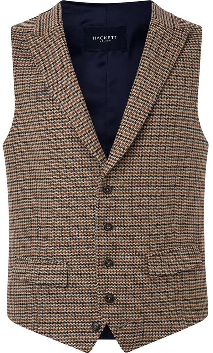 Hackett Autumn Gunclub Vest Bruin 46 / Regular Man