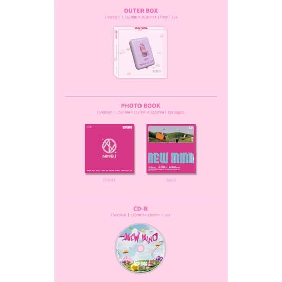 NINE.i 3e mini-album 'NEW MIND' pink