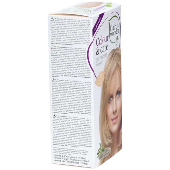 Hairwonder Haarkleuring Color & Care Lichtblond 8 1 Crème